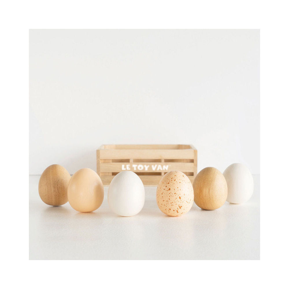 LE Toy Van Honeybake Farm Eggs in Crate Kids/Children Play Wooden Toy 2y+ — image 6