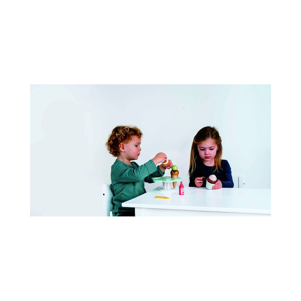 LE Toy Van Wooden Ice Cream Stand & Toppings Kids/Children Pretend Play 2y+ — image 8