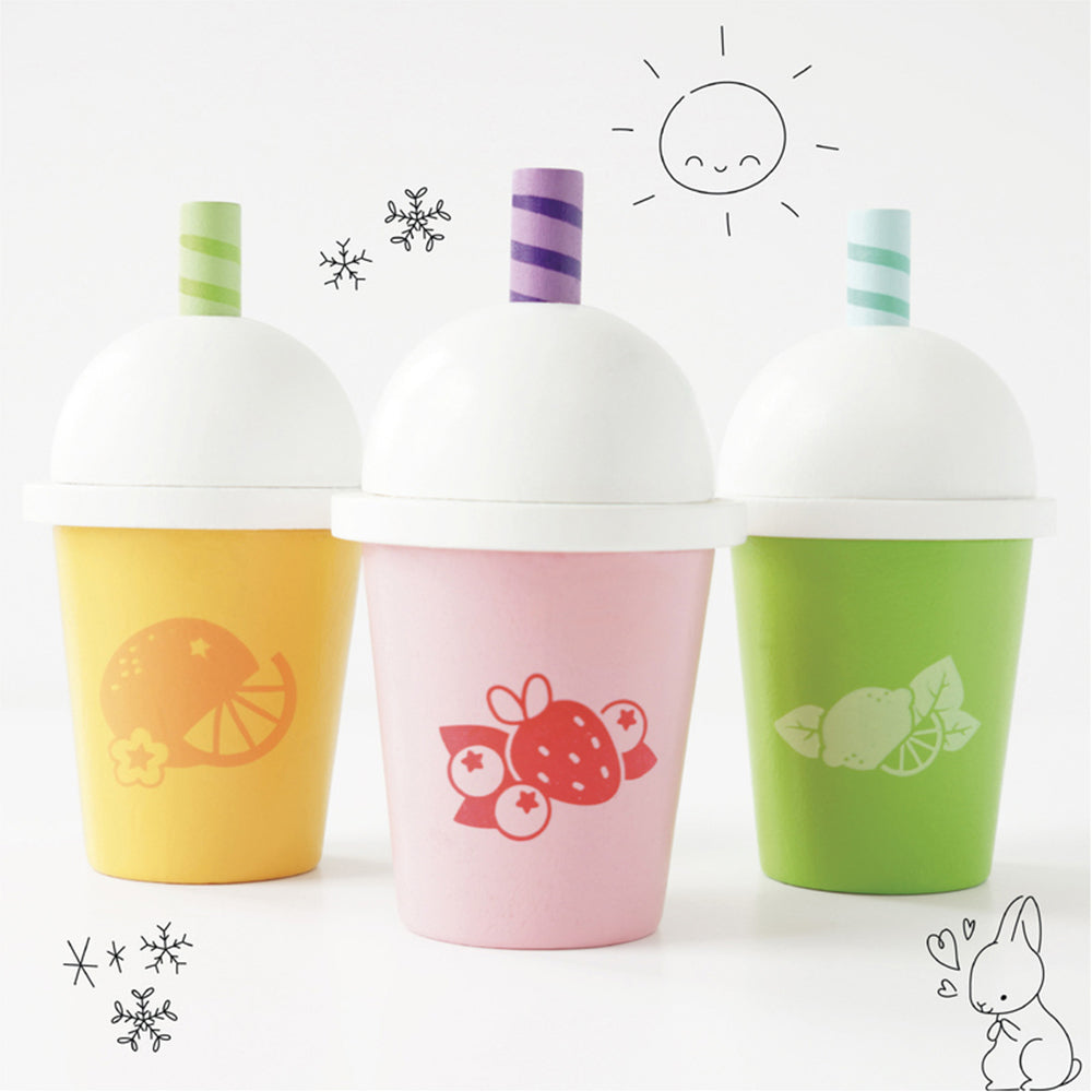 LE Toy Van Honeybake Fruit Smoothies Kids/Children 7x13cm Wooden Toy 2y+ (3 Pieces) — image 4