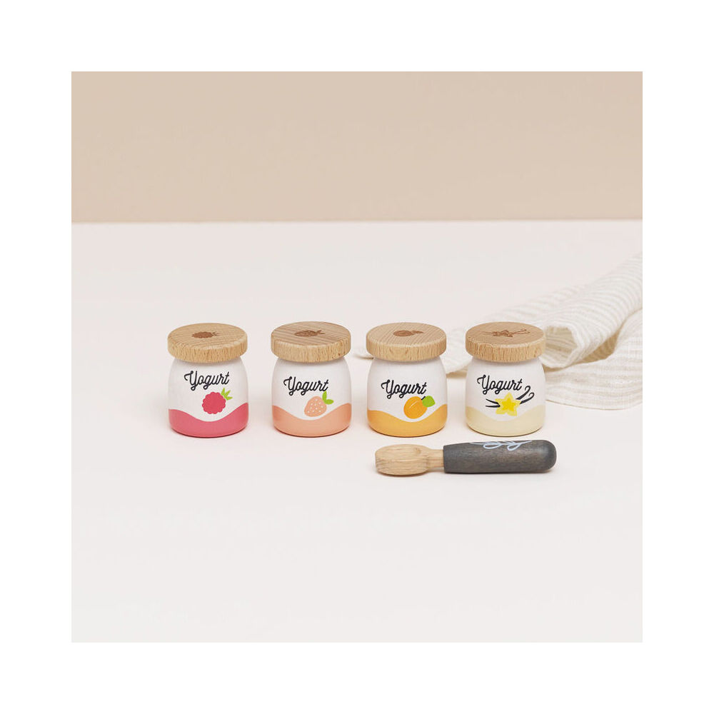 LE Toy Van Wooden Yoghurt Play Food Pack Kids/Children Pretend Play 3y+ (5 Pieces) — image 3