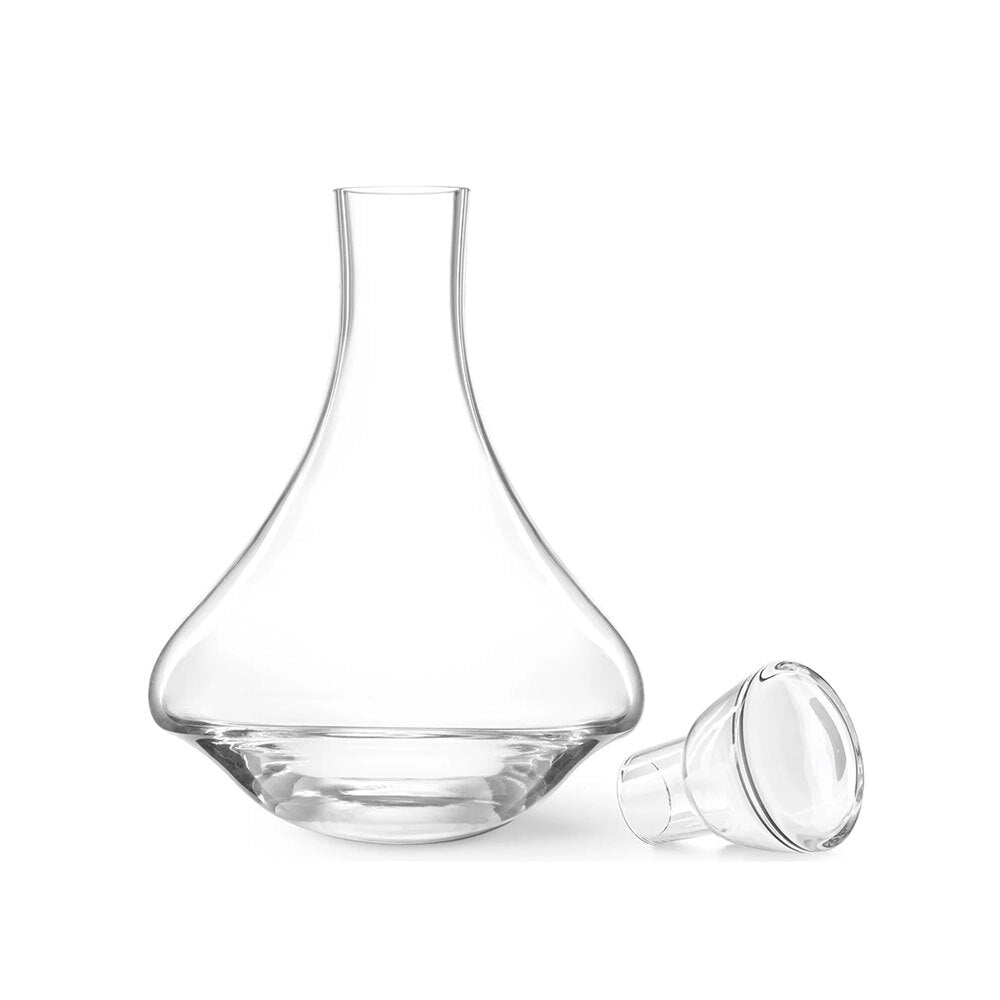 Final Touch 750ml/25oz Revolve Crystal Wine/Spirits Decanter with Stopper
