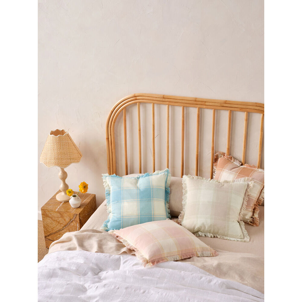 Linen House Evelina Pink Cotton Cushion Square 48x48cm Decorative Pillow Pink — image 3