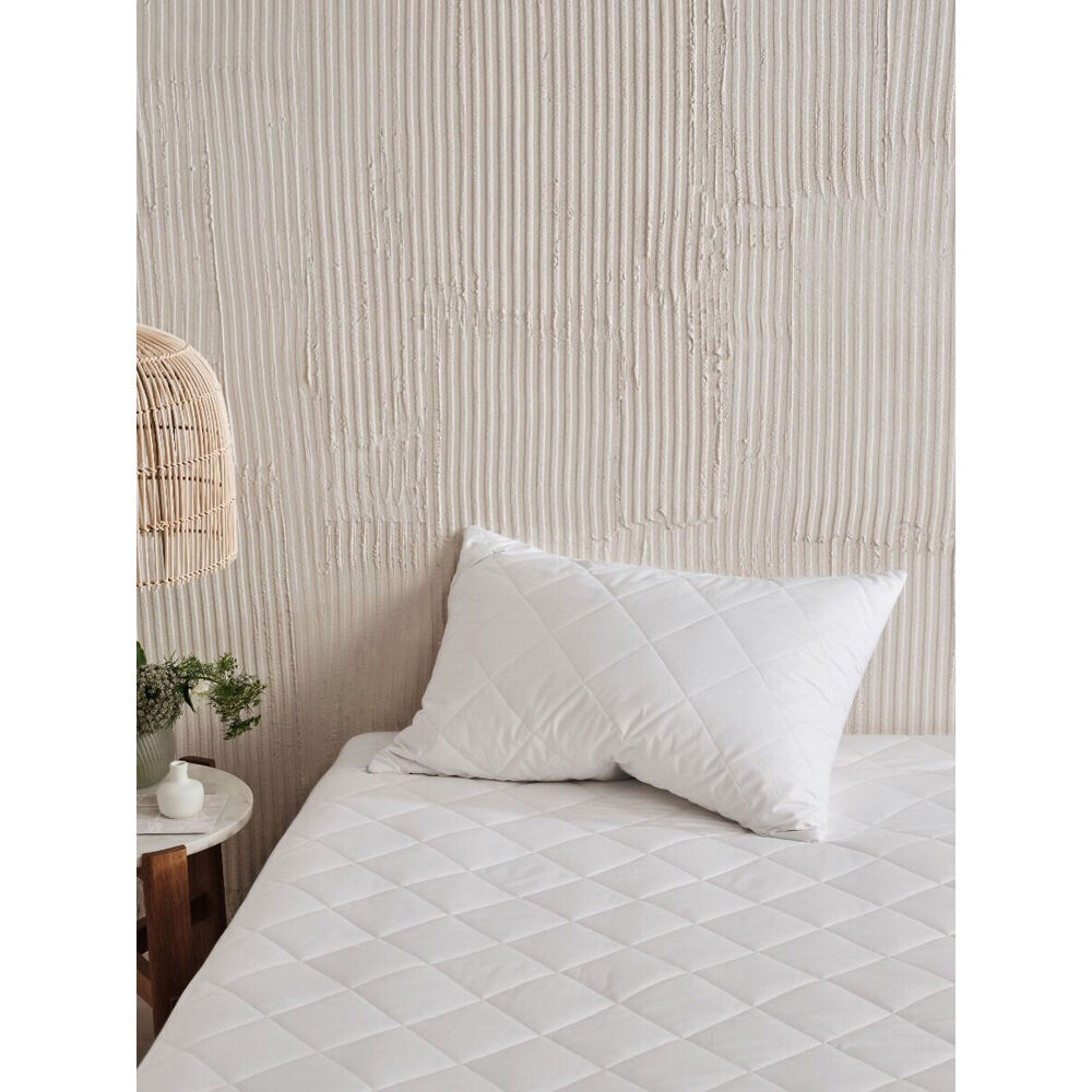 Linen House Kind 50x73cm Cotton Pillow Protector/Case Cushion Cover White — image 2
