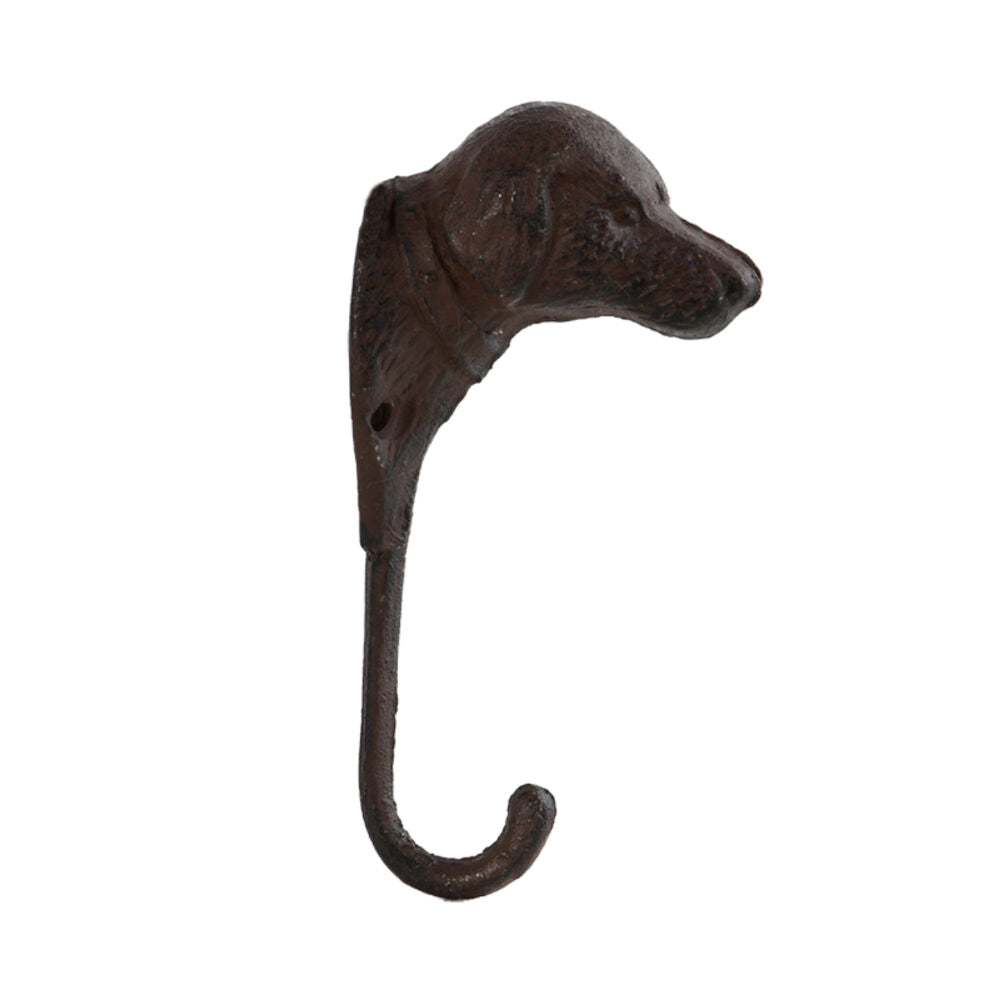 Esschert Design 14.8cm Black Indoor/Outdoor Decor Cast Iron Dog Wall Hook — image 2