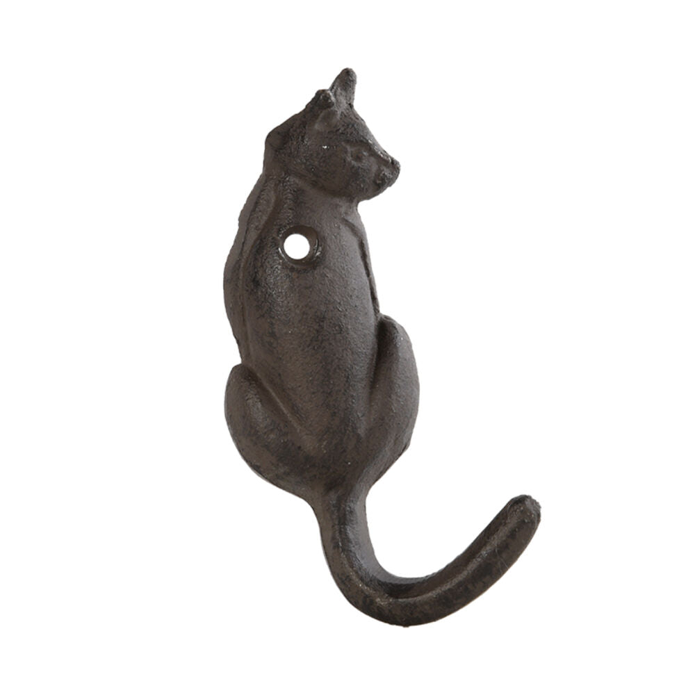 Esschert Design Cast Iron Cat Tail Wall Hook Home Decor 10.2/10.4cm Black (2 Pieces) — image 2