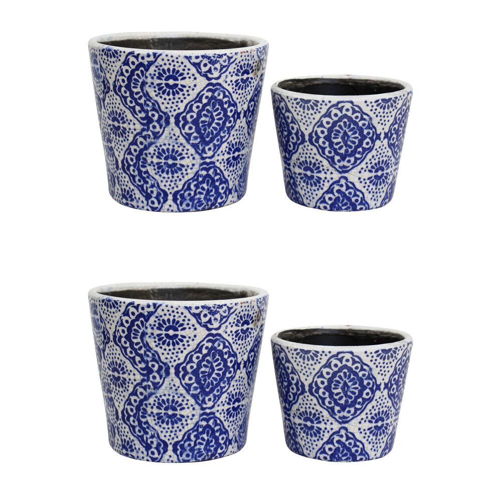 LVD 2pc LVD Terracotta Indoor Decorative Planter Pot Set 16x14/12x10cm Sorrento (2 Pack)