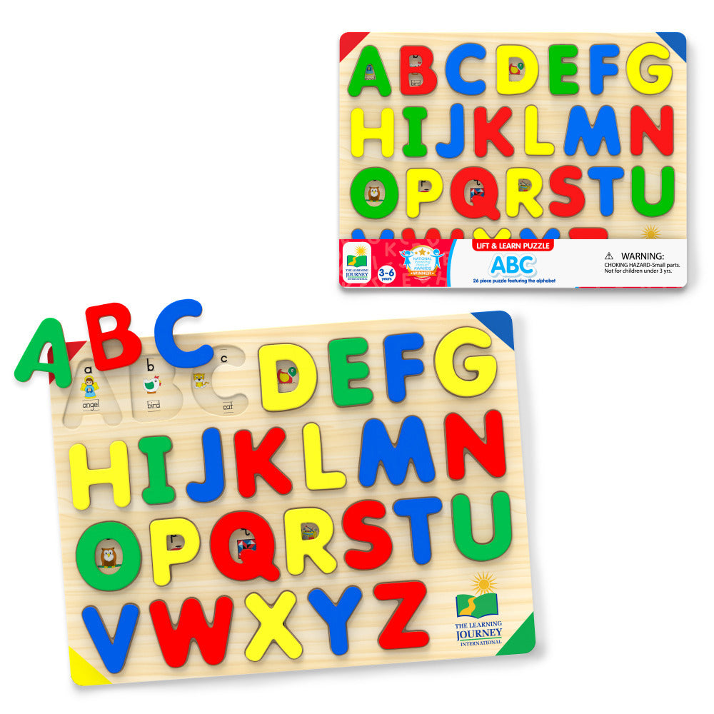 Learning Journey Lift & Learn ABC Puzzle Kids/Child Fun Educational Toy 3-6y