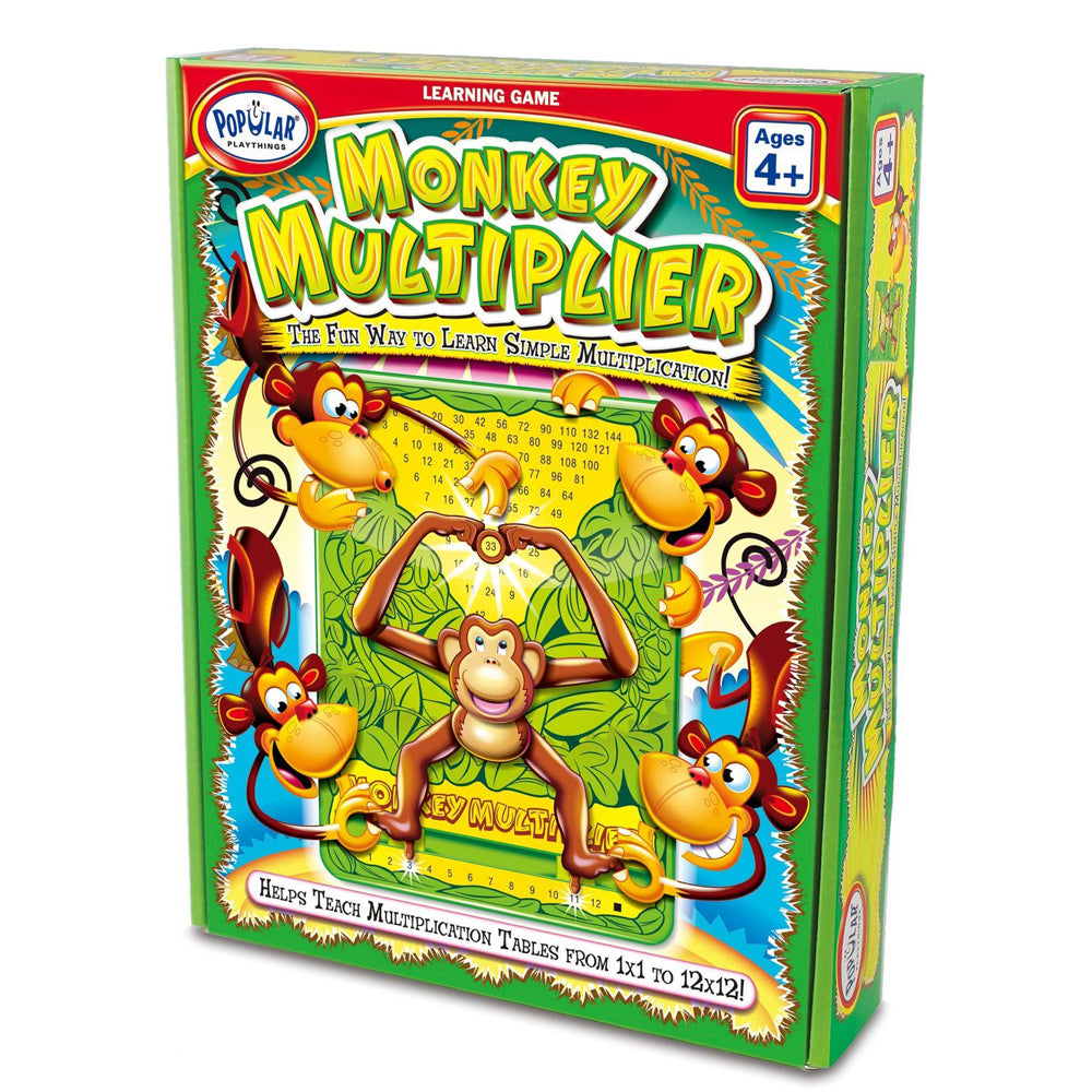 Popular Playthings Monkey Multiplier Educational Math Learning Game Kids 4y+