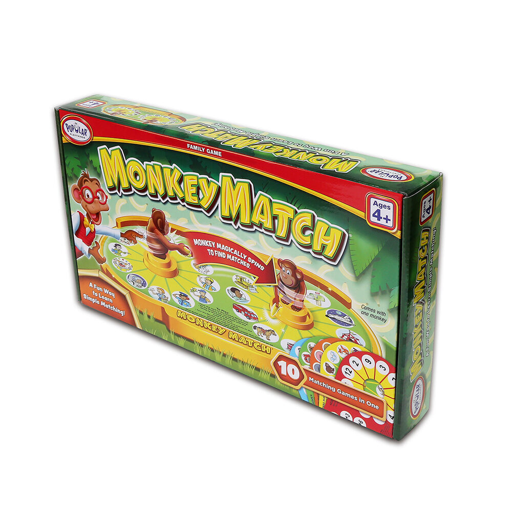 Popular Playthings Kids 4y+ 25.4cm Educational Matching Game Monkey Match — image 5