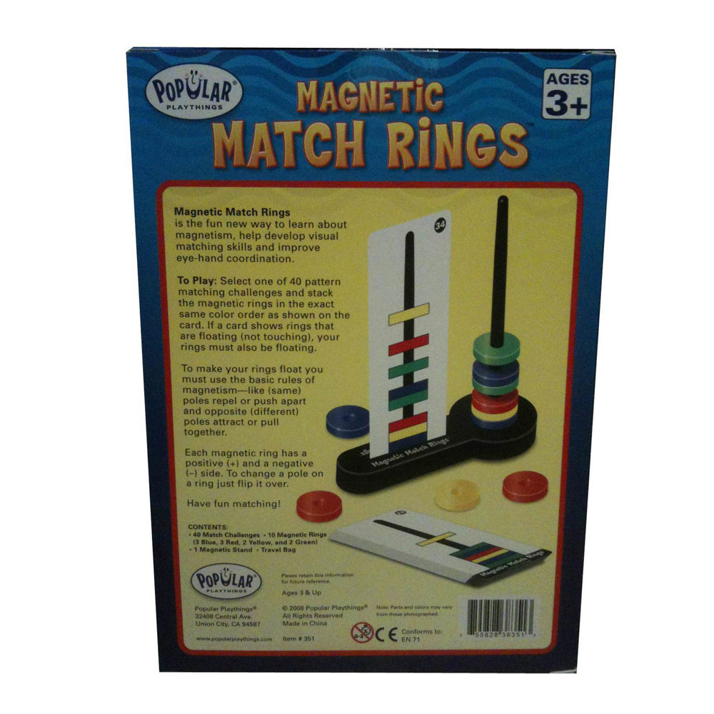 Popular Playthings Magnetic Match Rings Play Stacking Fun Toy Kids/Children 3y+ — image 2