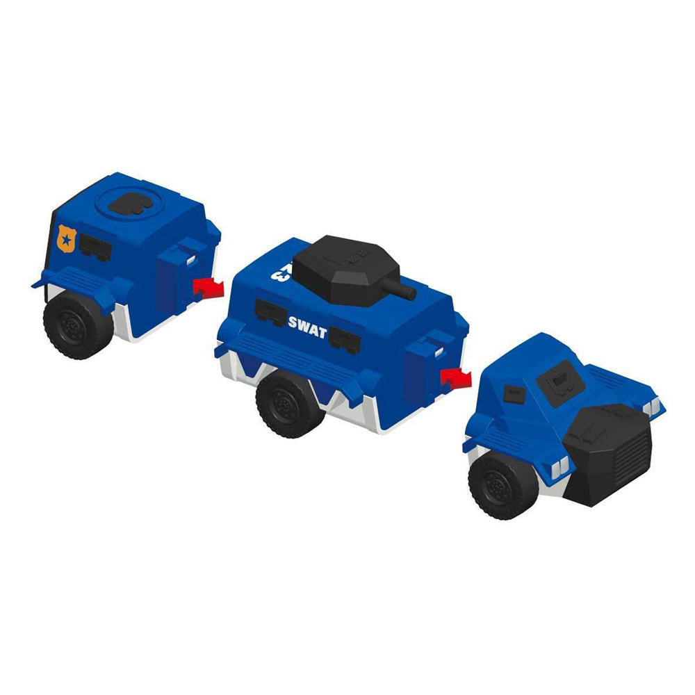 Popular Playthings Mix or Match Police Car Vehicle Kids/Toddler Building Toy 3y+ — image 4