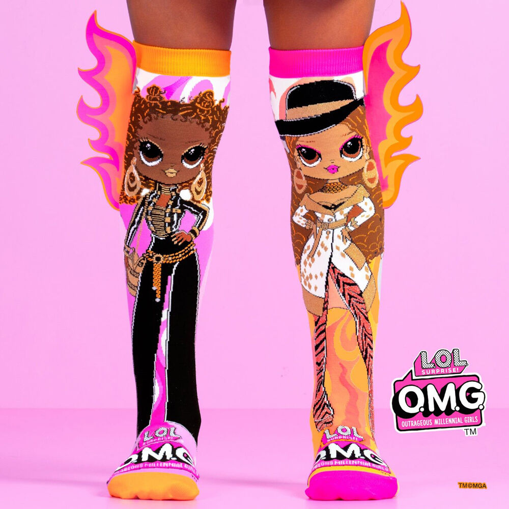 Madmia LOL Omg Bee The Queen Knee-High Socks Unisex — image 2