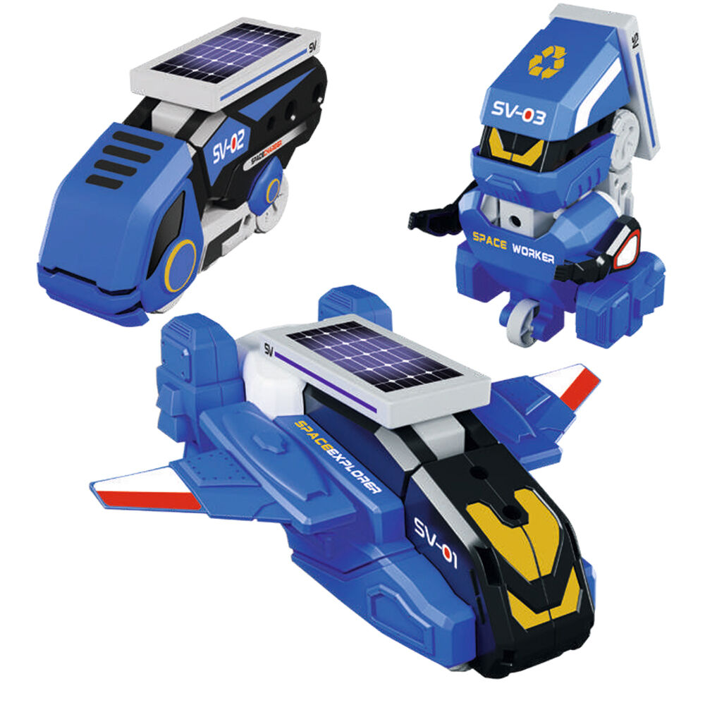 Blue Rocket Xtrem Bots Space Vehicles Construction Adventure Solar Kit 8y+