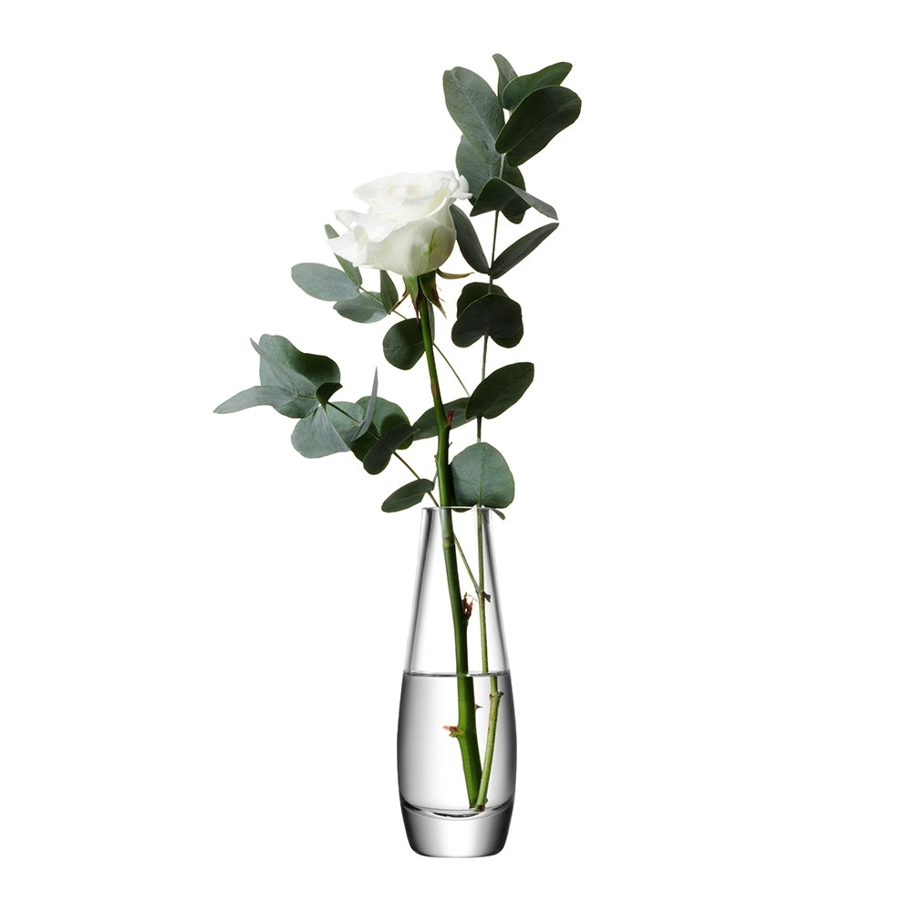 Lsa International Flower Single Stem Vase Decorative Vessel Clear 17cm