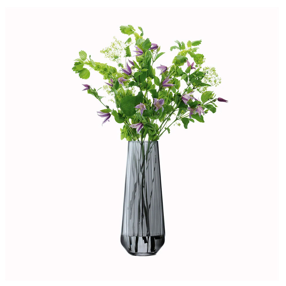 Lsa International Vase Sheer Zinc Decorative Home Flower Vessel Grey 36cm — image 2