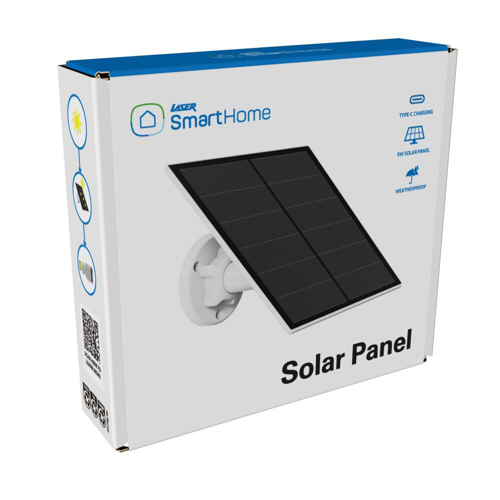Laser Smarthome 5W Off-Grid Outdoor Solar Panel For Floodlight Camera 17.5cm
