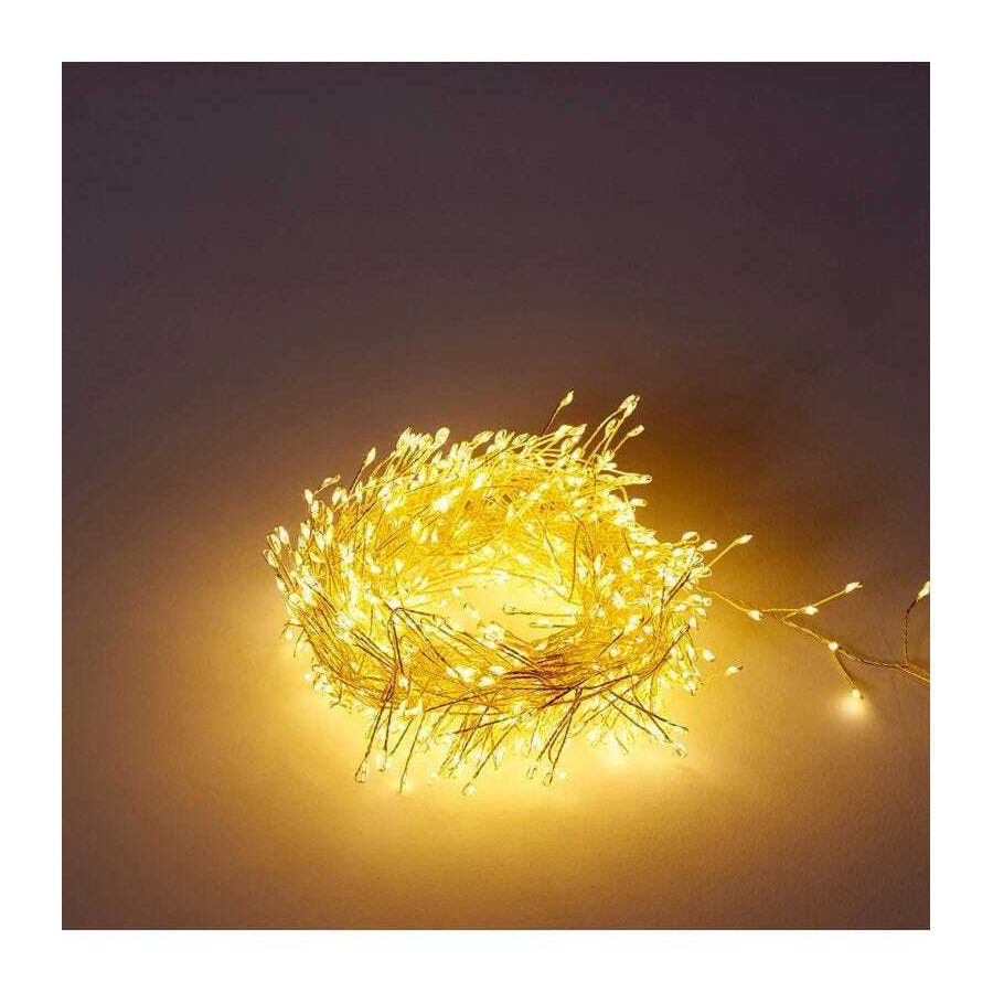 E Style Luminous Firecracker 10m String Light Indoor/Outdoor Lighting Gold