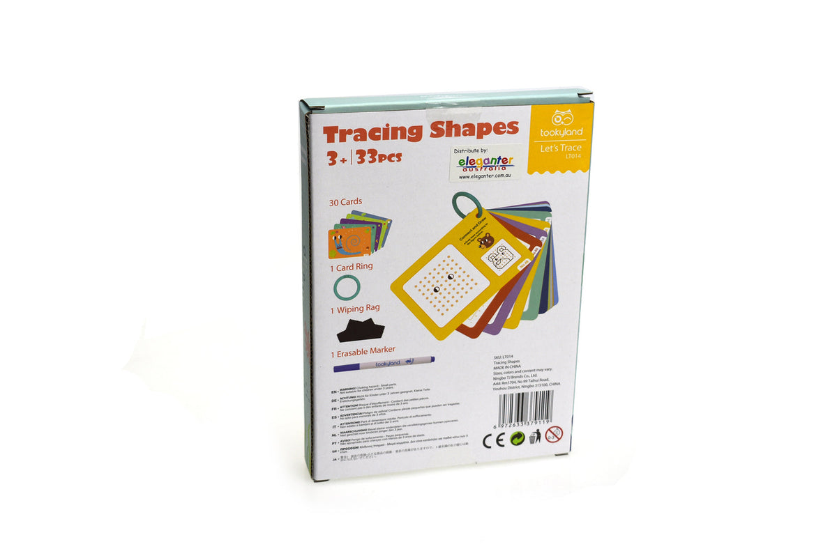 Tookyland Lets Trace Kids Tracing Shapes Flash Cards Educational Toy 3+ (33 Pieces) — image 3