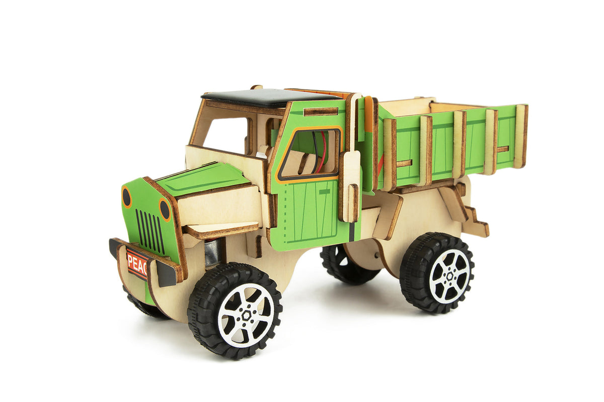 Tookyland DIY 3D Wooden Solar Truck Science/Craft Activity Play Kit Kids 3+ (42 Pieces) — image 2