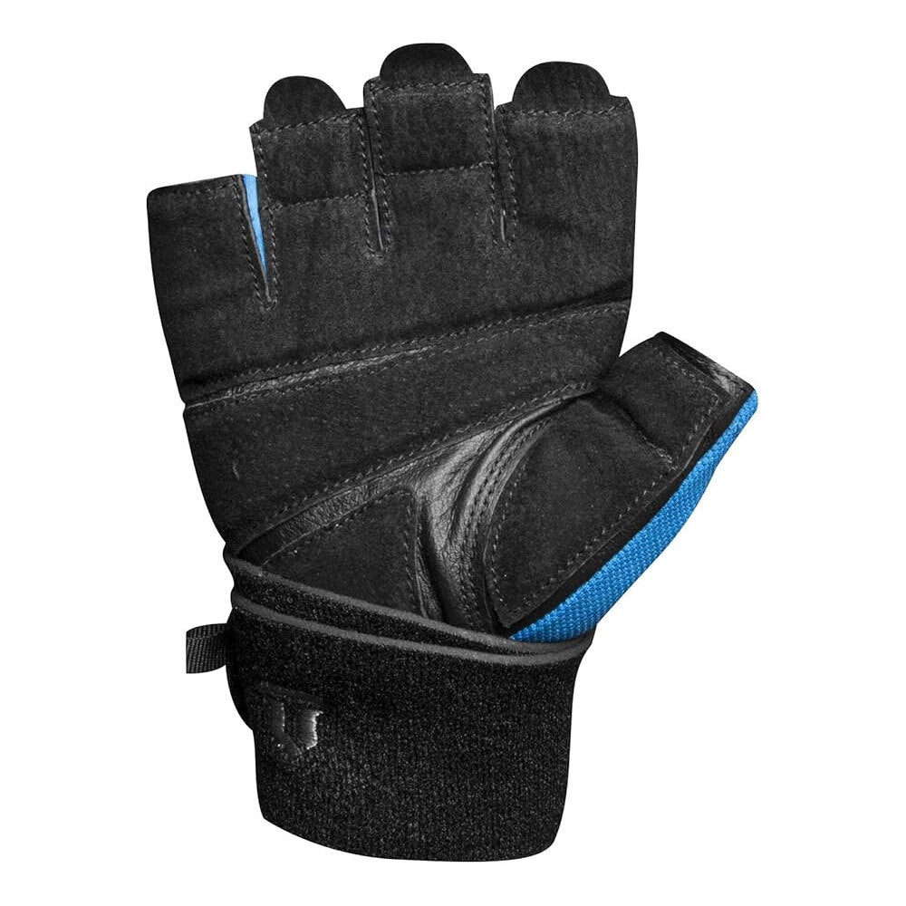 Lifttech Fitness Elite Weight Gloves With Wrist Wrap Large Leather Palm — image 3