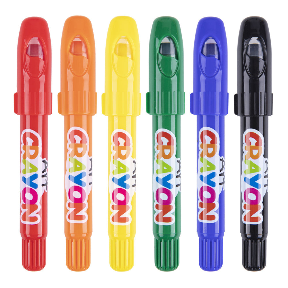Tookyland Silky Crayon Washable 6-Colour Crayon Set Kids/Children Art 3y+ — image 3