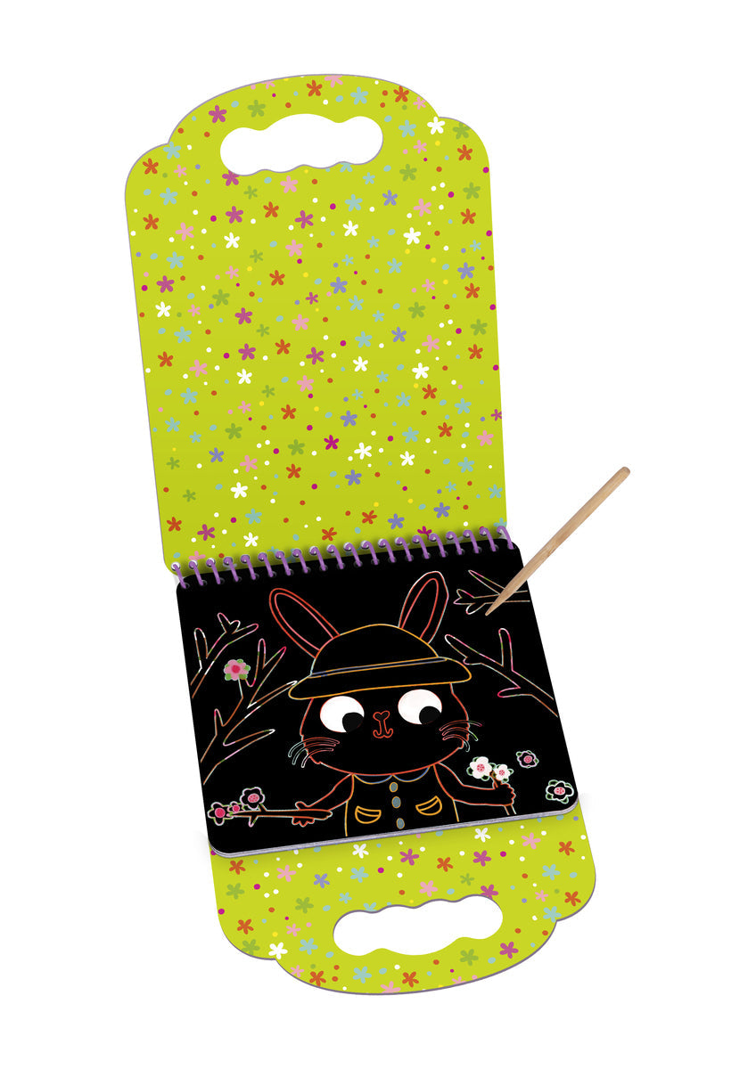 Tookyland Scratch Animal Art/Craft Home/School Activity Fun Play Toy 3+ (2 Pieces) — image 2