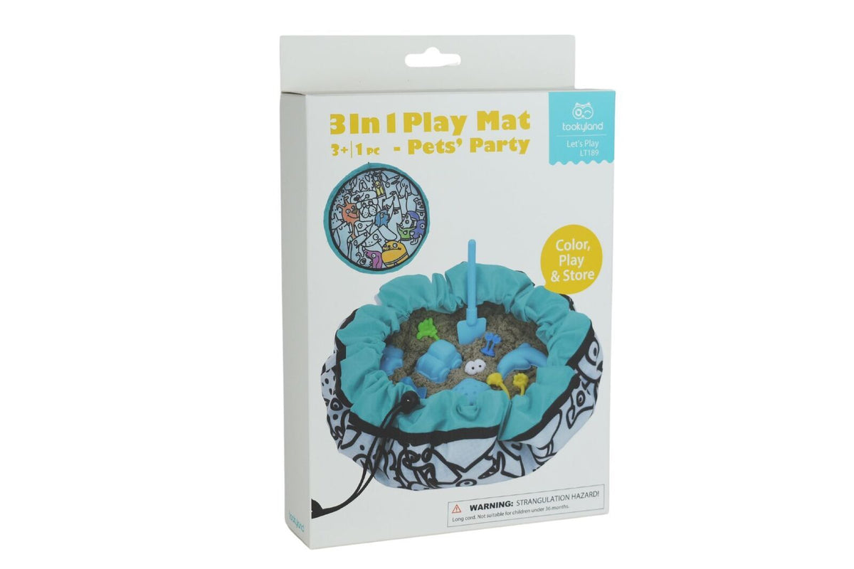 Tookyland 3-in-1 Play Mat Pet's Party Kids/Toddler Activity Fun Play Toy 3+ — image 5
