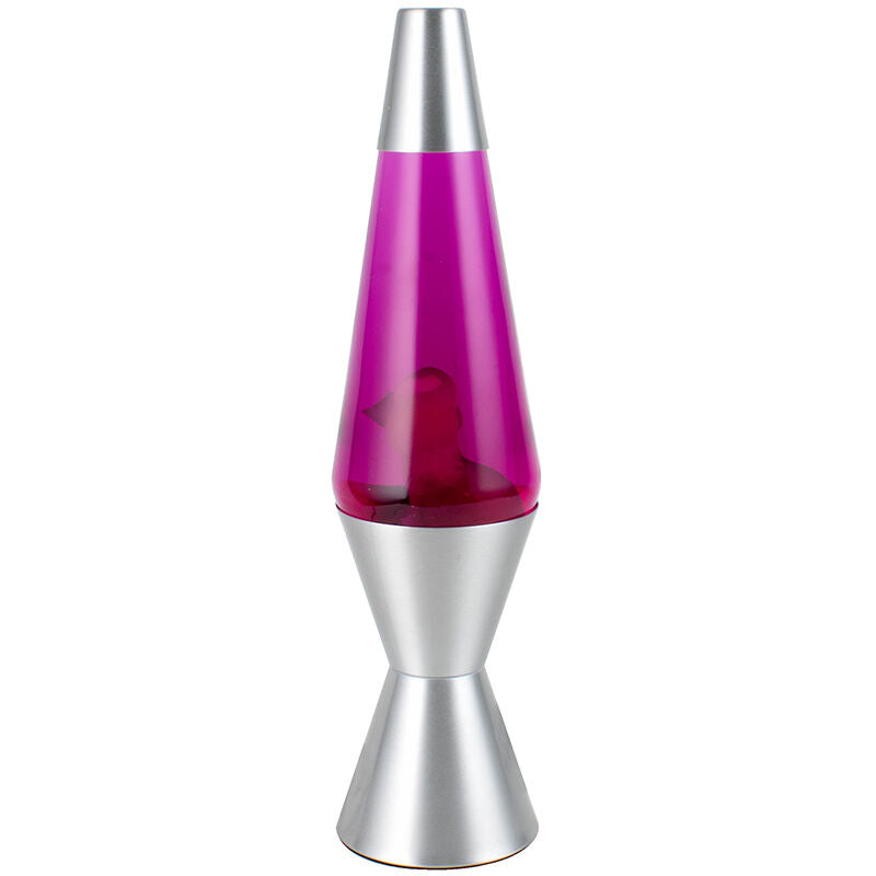 LMD Purple-Pink/White Lava Lamp Wax Liquid Retro Night Light Up Home Decor Set 37cm