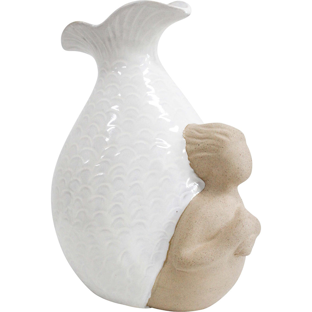 LVD Ceramic Flower Vase Mermaid Lola Decorative Tabletop Display Home Decor