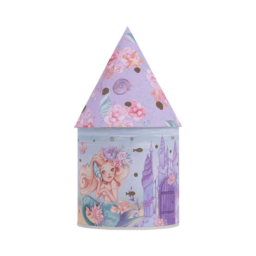 Splosh Mermaid Plastic/Paper Light Up House 10.5x22cm Kids Night Light Decor