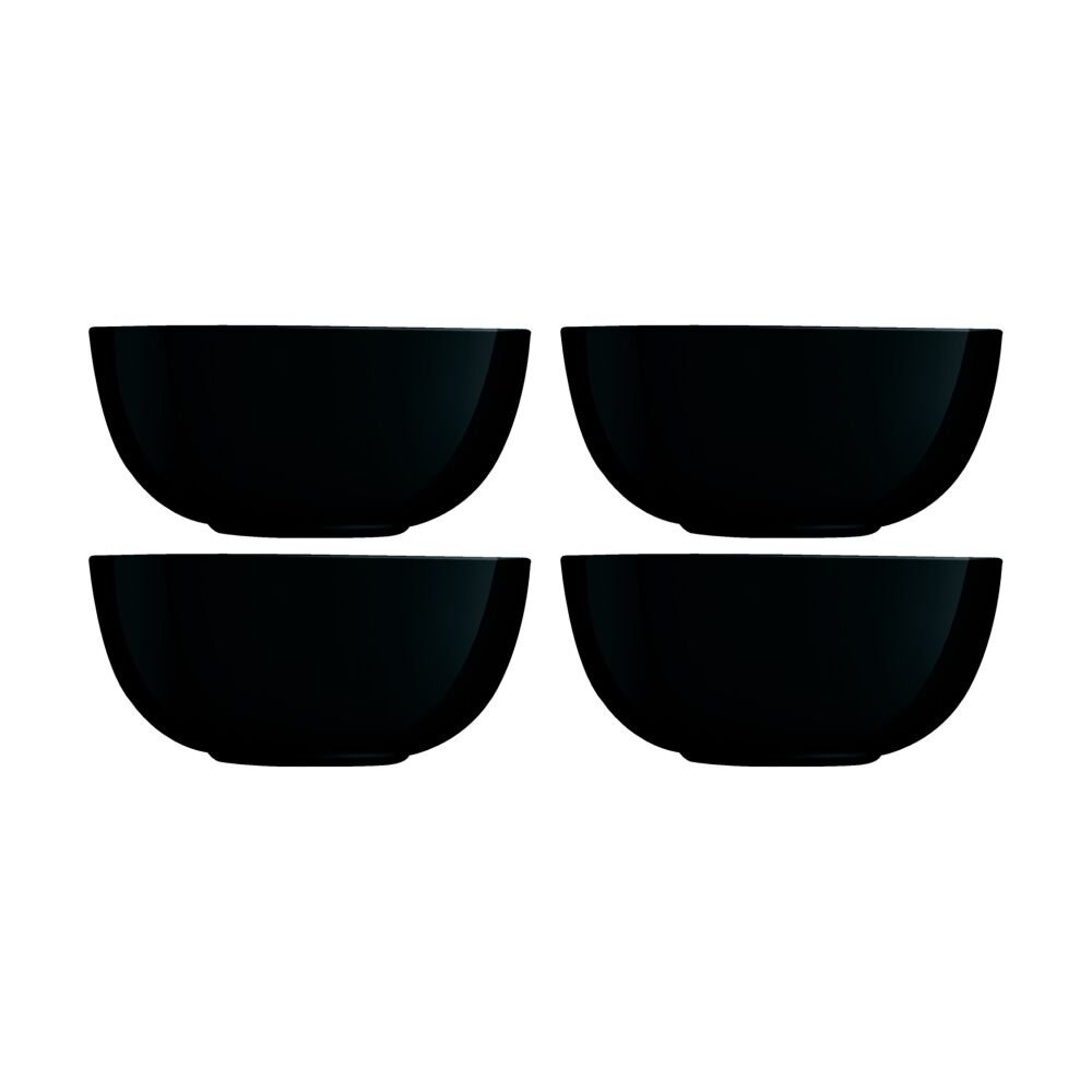 Luminarc 2pc Luminarc Diwali Salad Bowl 21x10cm Serveware Opal Glass Black (2 Pack)