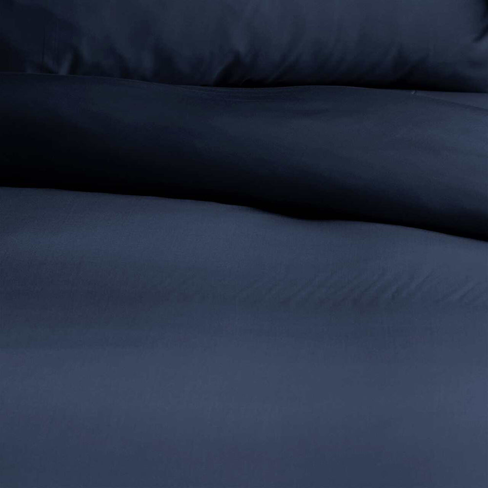 Canningvale Size Lustro Bamboo Quilt Cover Set Navy — image 2