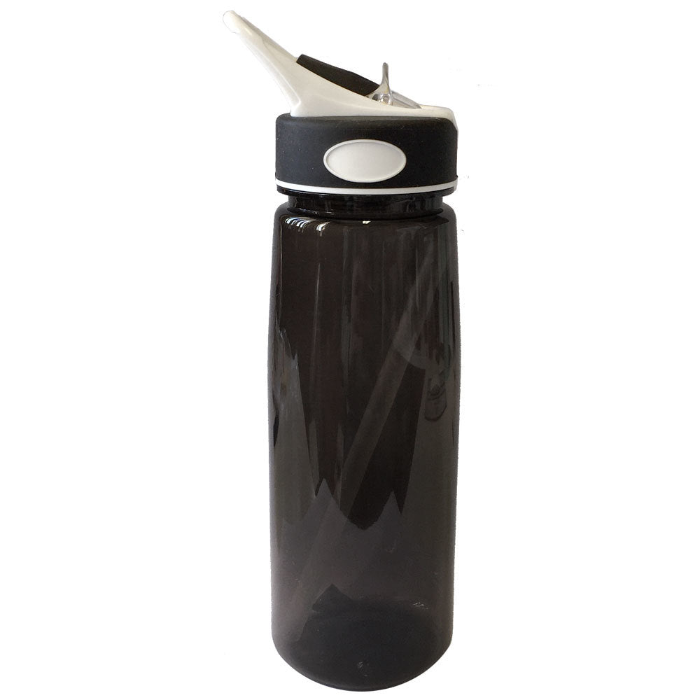 Unbranded 800ml Sucker Large Drinking Water/Juice Drinks Sports/Gym Bottle w/ Straw Black — image 2