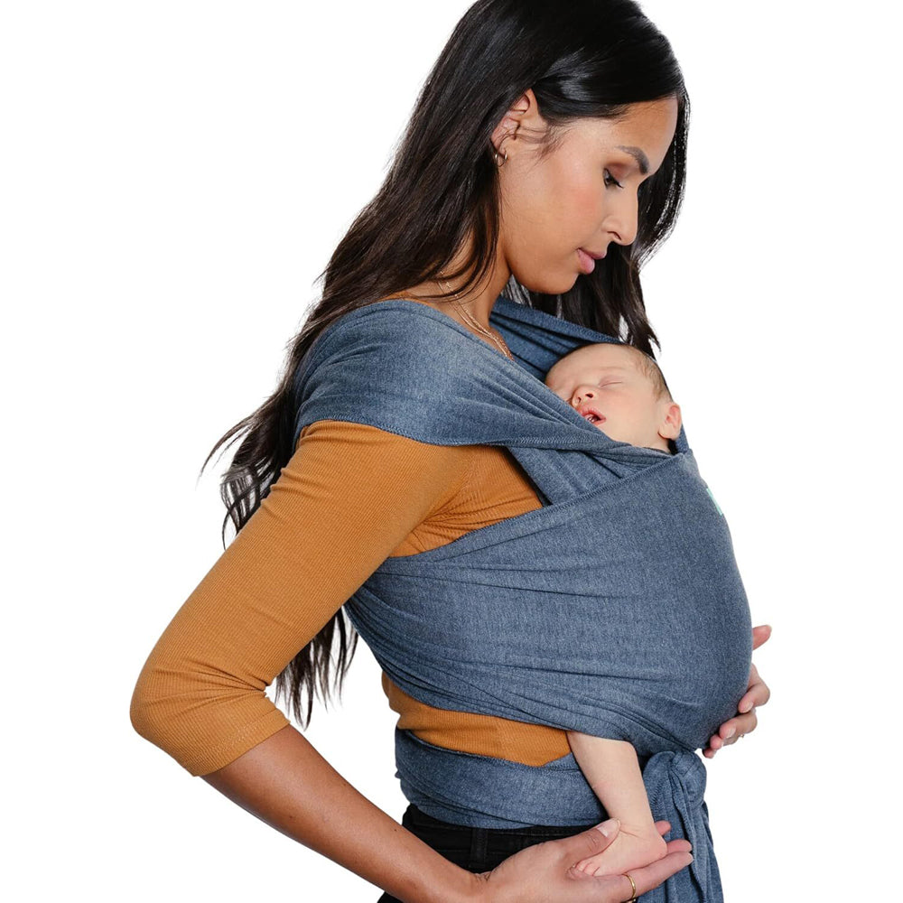 Moby Evolution Wrap Baby/Newborn Viscose Adjustable Body Carrier Denim — image 2