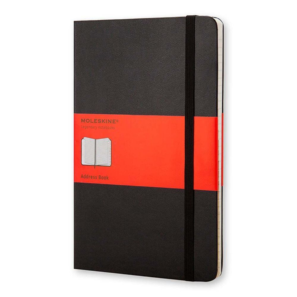 Moleskine Classic Hardcover Writing Address Book Notebook Ruled Black Large