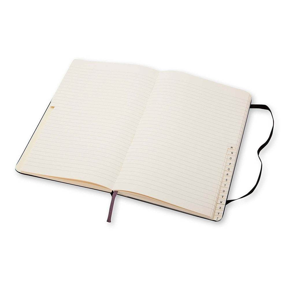 Moleskine Classic Hardcover Writing Address Book Notebook Ruled Black Large — image 2