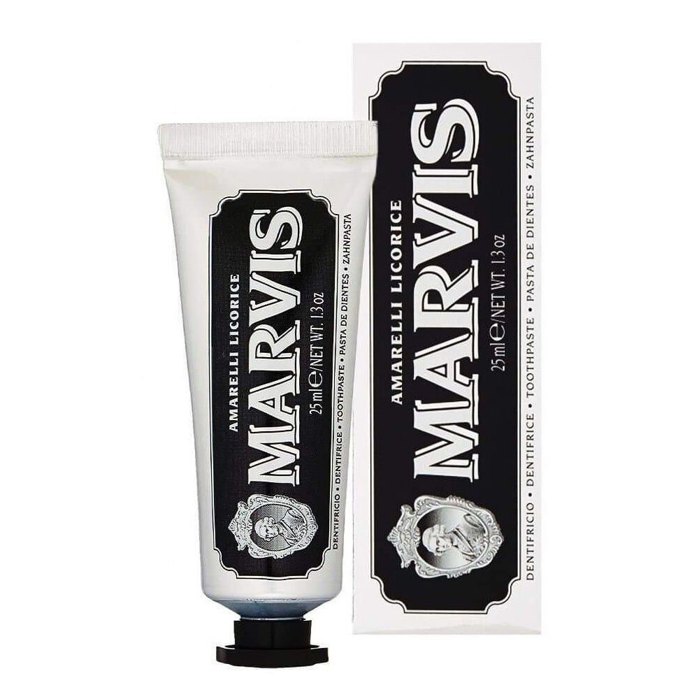Marvis Travel Size Oral Care Portable Toothpaste 25ml Amarello Licorice Mint