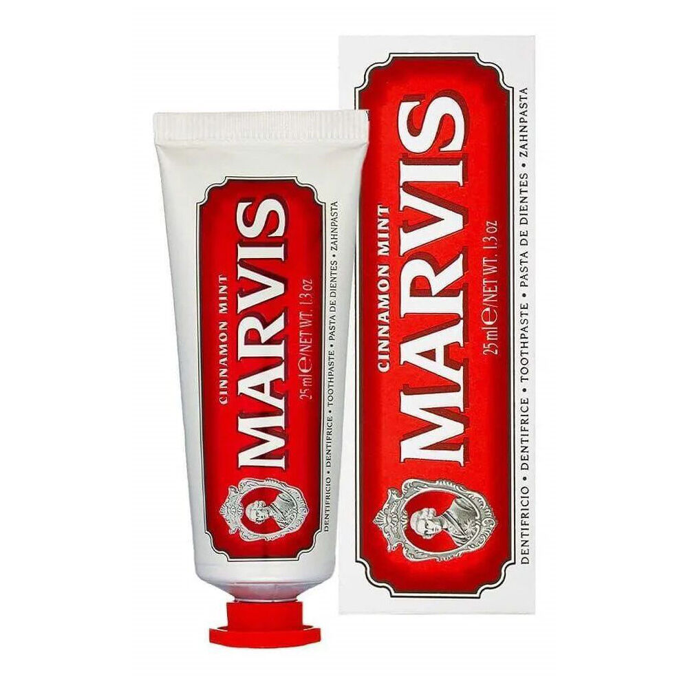 Marvis Travel Size Oral Care Compact Portable Toothpaste 25ml Cinnamon Mint