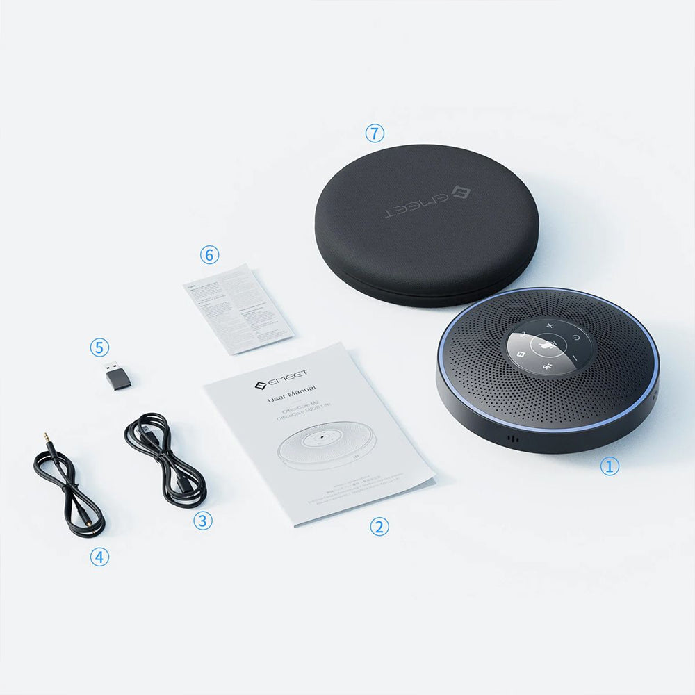 Emeet OfficeCore M2 Classic USB/Bluetooth 360 Degree Portable Speakerphone — image 8