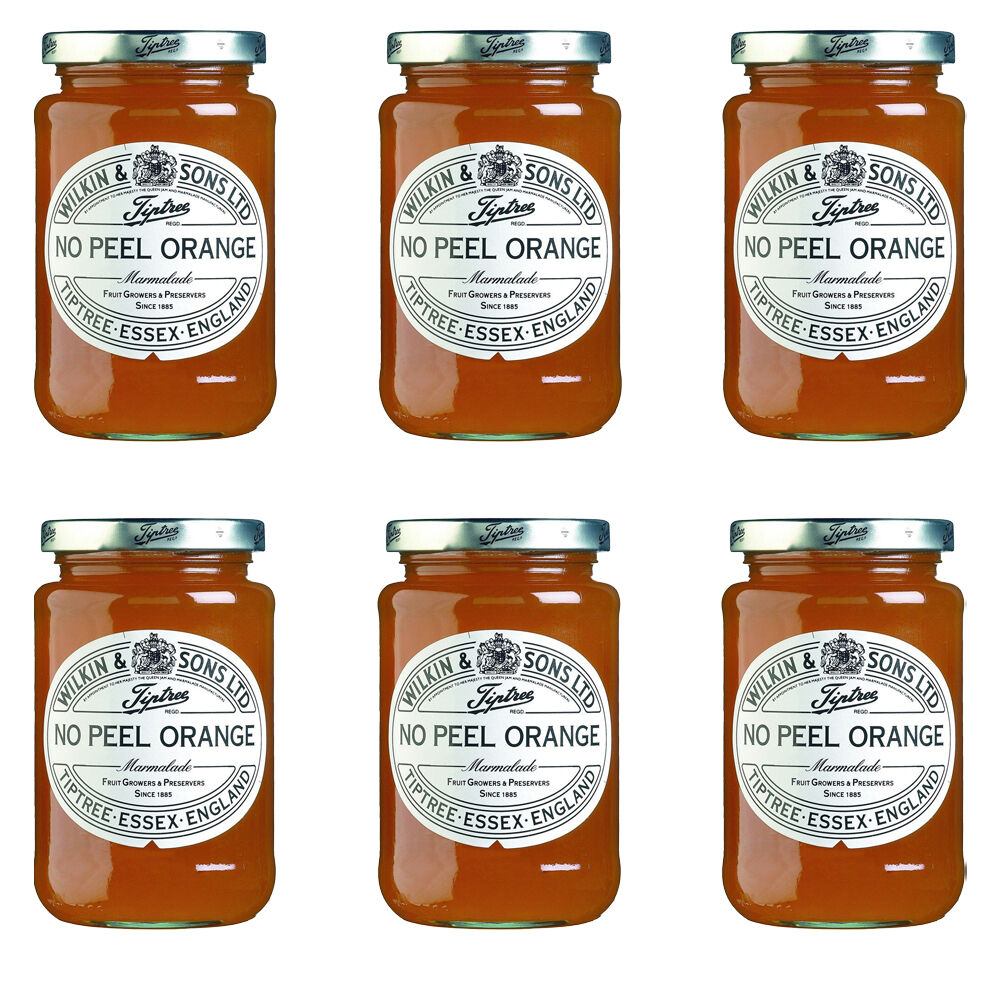 Tiptree No Peel Orange Marmalade/Jam Jar Spread/Topping Gluten Free 340g (6 Pack)