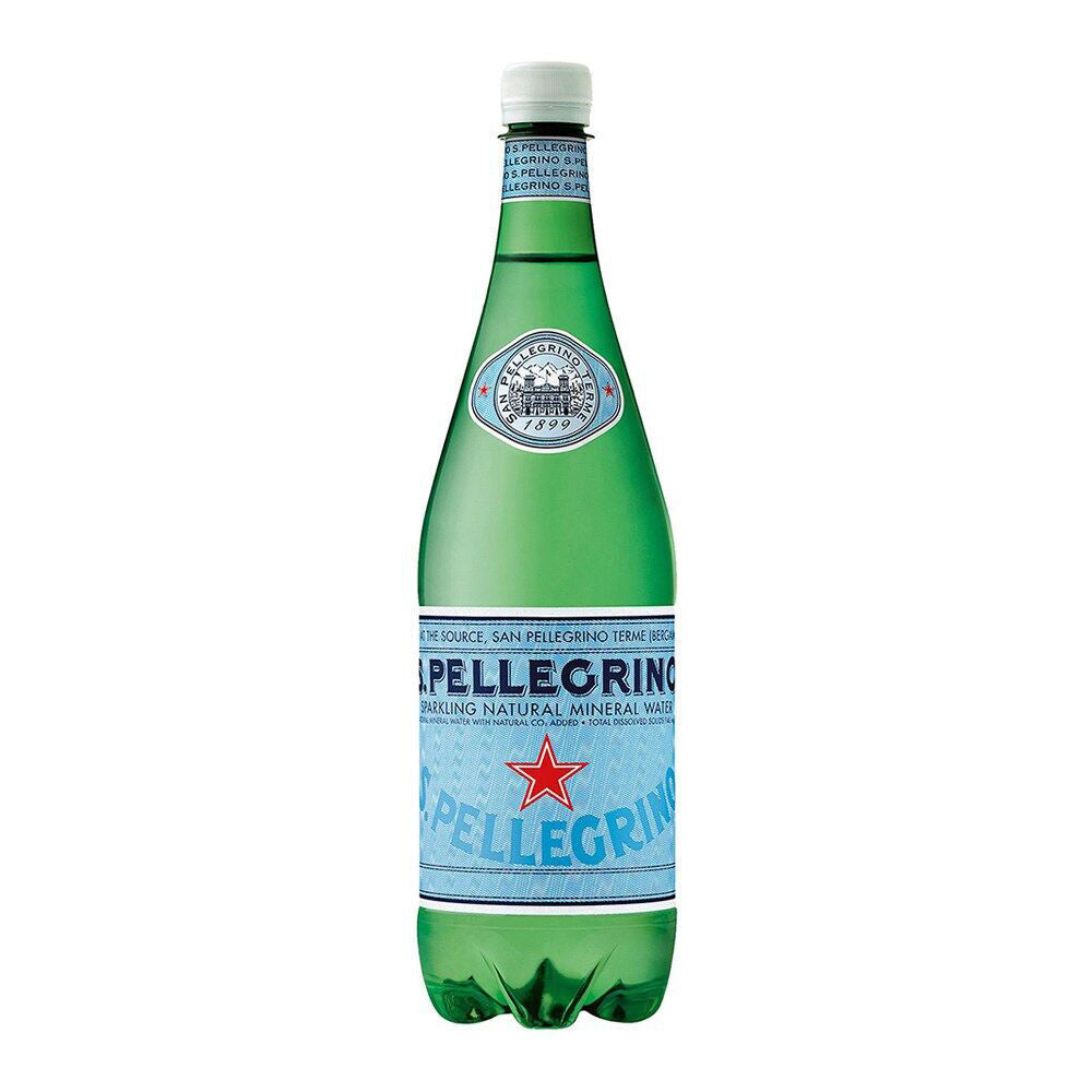 San Pellegrino Italian Sparkling Mineral Water Green Plastic Bottle 1L (12 Pack) — image 2