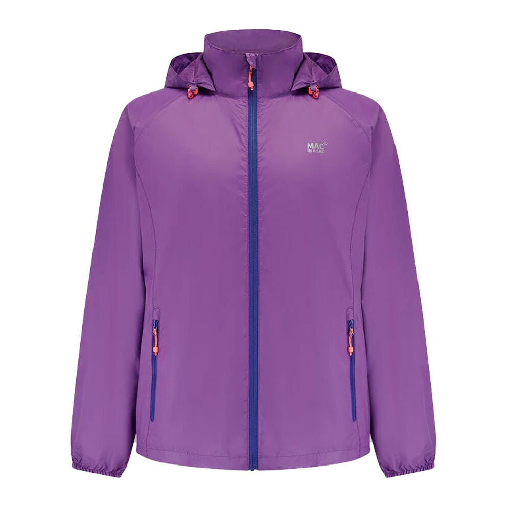 Mac in a Sac Packable Unisex Adults Waterproof Outerwear Jacket Purple XXL