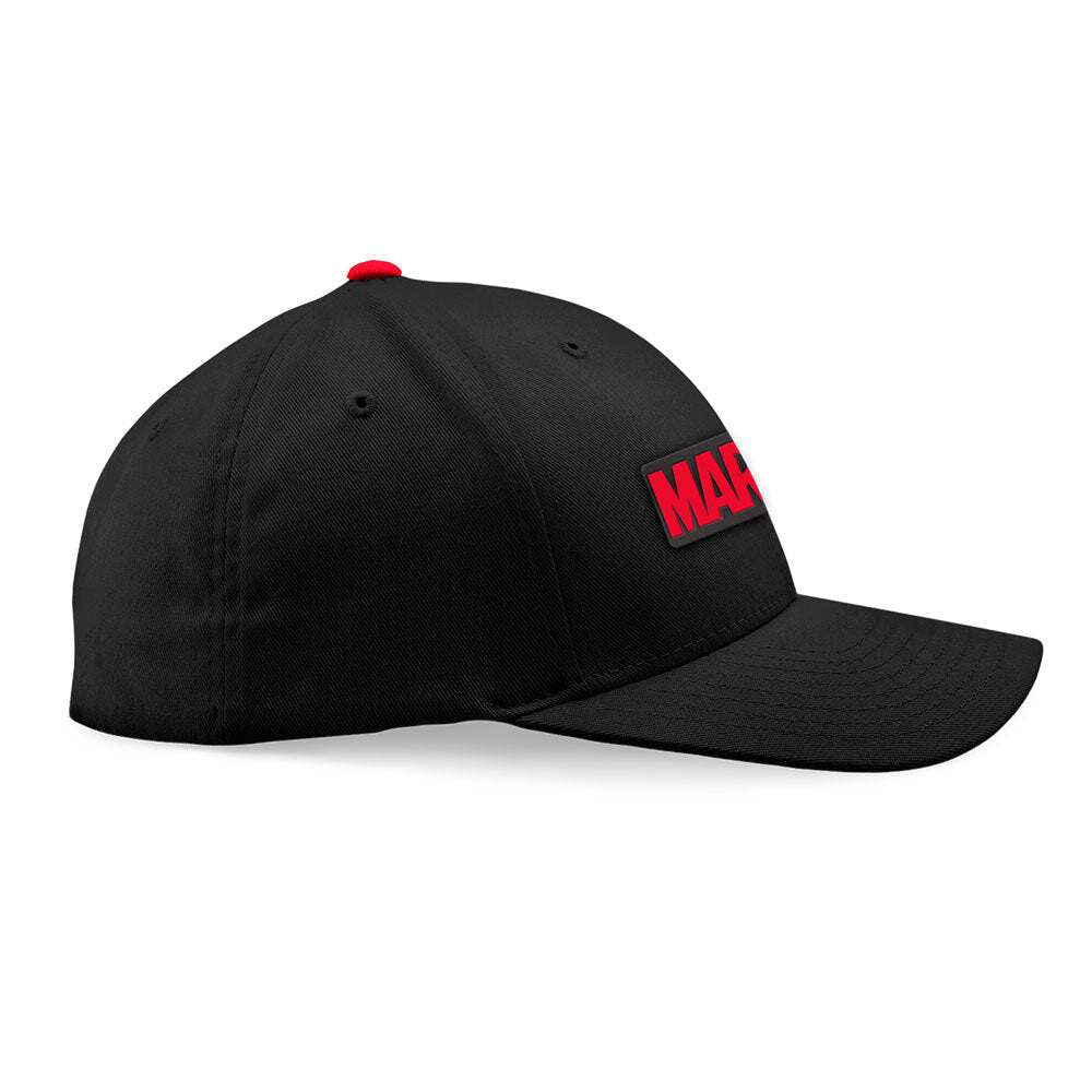 Marvel Logo Black Steel Adjustable Embroidered Cotton Unisex Cap/Hat — image 2