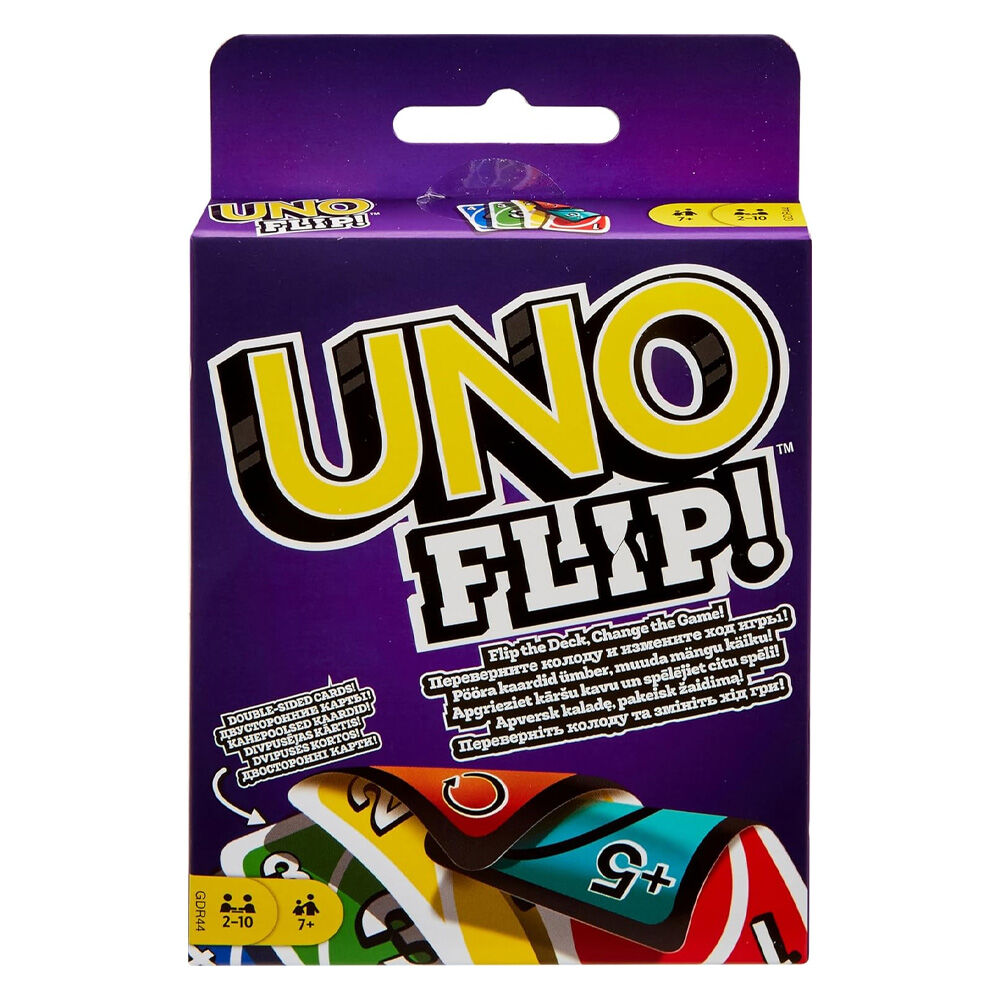 Mattel UNO Flip Party/Travel Strategy Card Matching Game Kids/Family 7y+