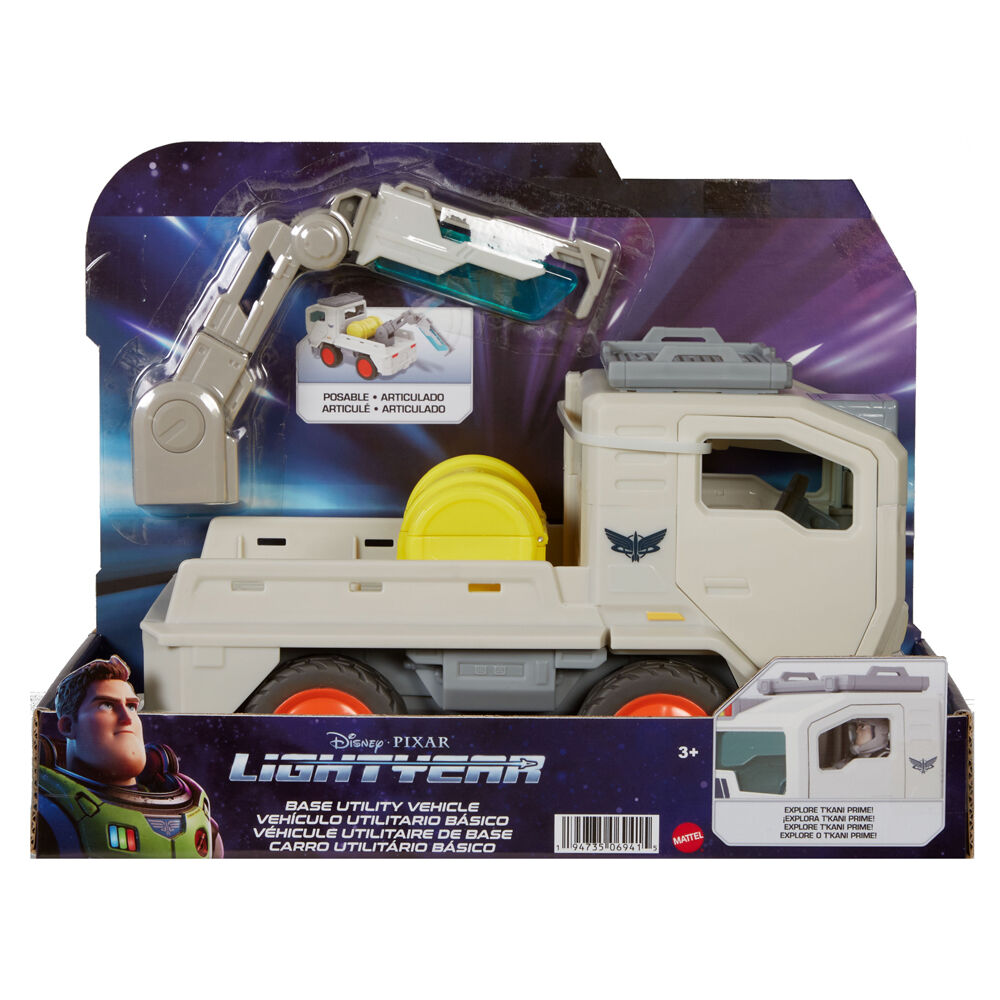Mattel Disney Pixar Lightyear Drill Vehicle Toy 15cm Kids Assorted Yellow 4y+