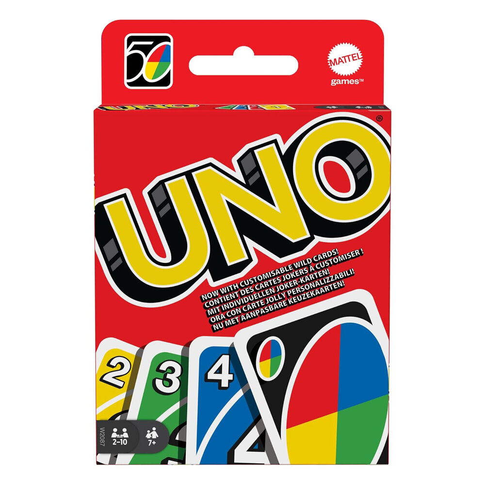 Mattel Uno Card Colour/Number Matching Travel/Party Game Kids/Family 7y+