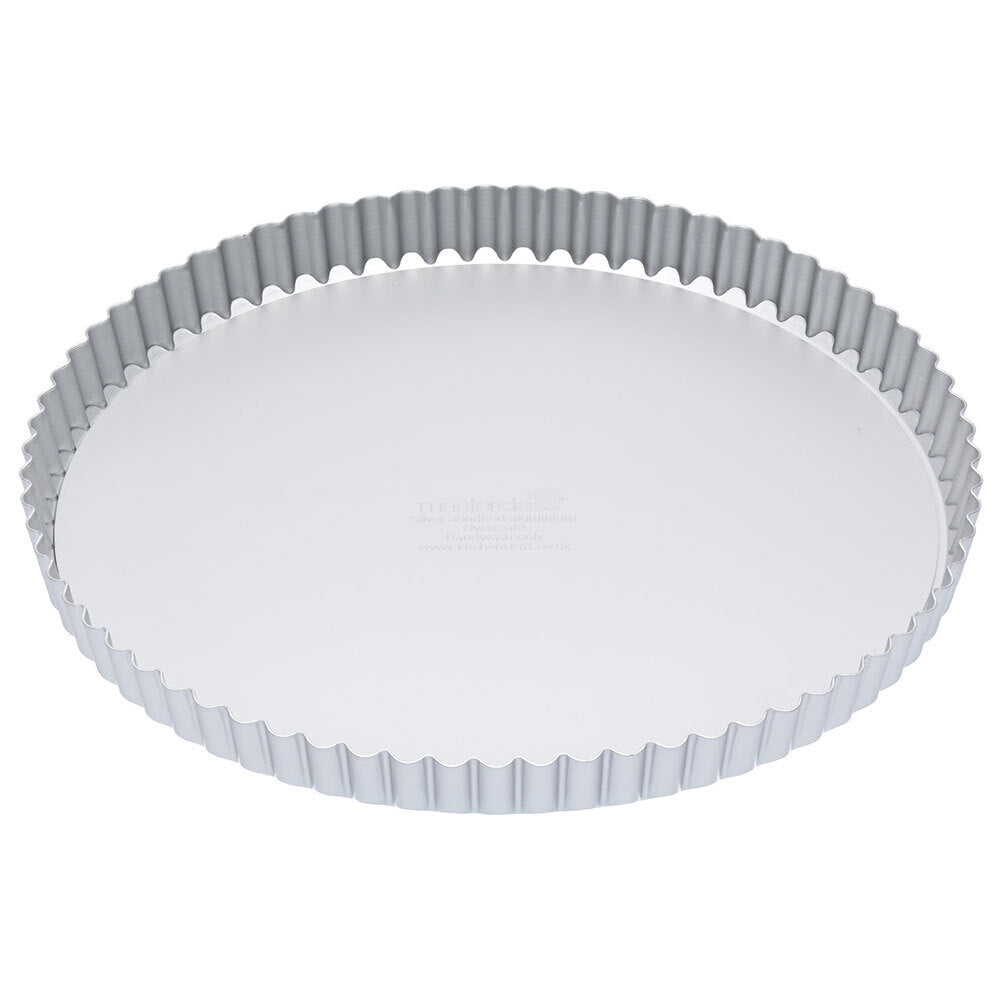 Mastercraft 28cm Anodised Round Quiche Pie Pan Mould Baking Tin w/Removable Base
