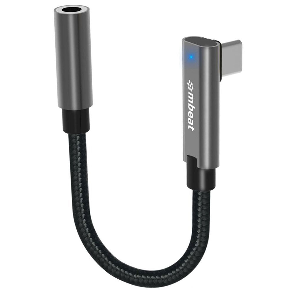 Mbeat ToughLink 15cm USB-C Male To 3.5mm Audio Adapter Female Cable For Phones