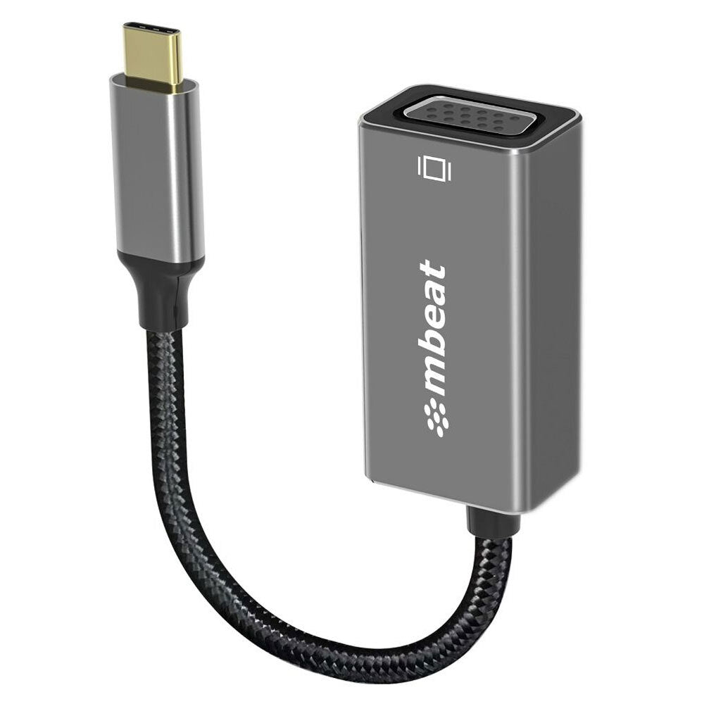 Mbeat ToughLink 15cm USB-C Male To VGA Female Adapter Cable Converter For Mac