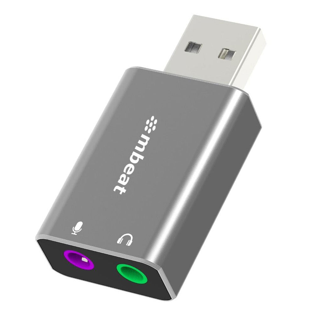 Mbeat ToughLink 3.3cm USB Male To Audio/Microphone Female Adapter For PC/Laptop